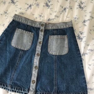 BDG Vintage Denim Skirt